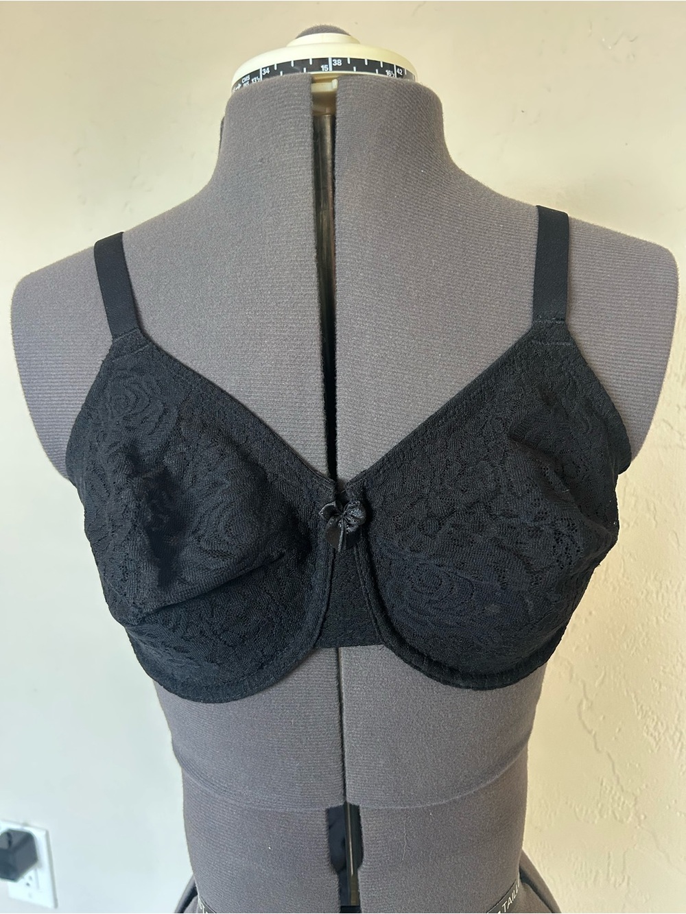 Wacoal 851205 Halo Lace Bra BLACK PRINT Size 34DDD (1871)